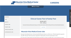 Desktop Screenshot of jobs.mvmedicalcenter.com