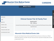 Tablet Screenshot of jobs.mvmedicalcenter.com